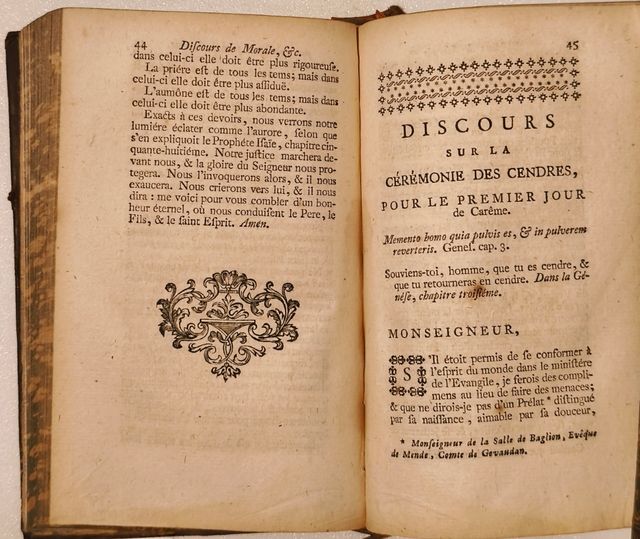 Libro antiguo 1744. Actions Chrétiennes...
