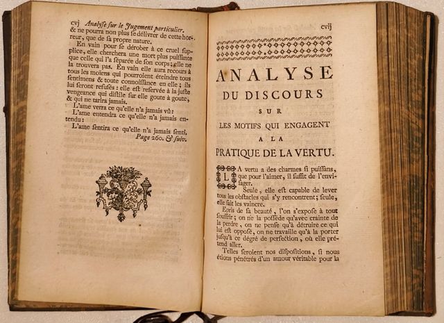 Libro antiguo 1744. Actions Chrétiennes...