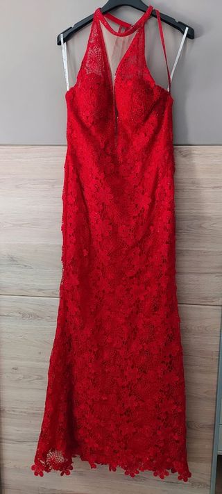 Vestido de fiesta Alma Couture rojo talla 44