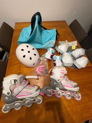 Patines en línea y protecciones infantiles