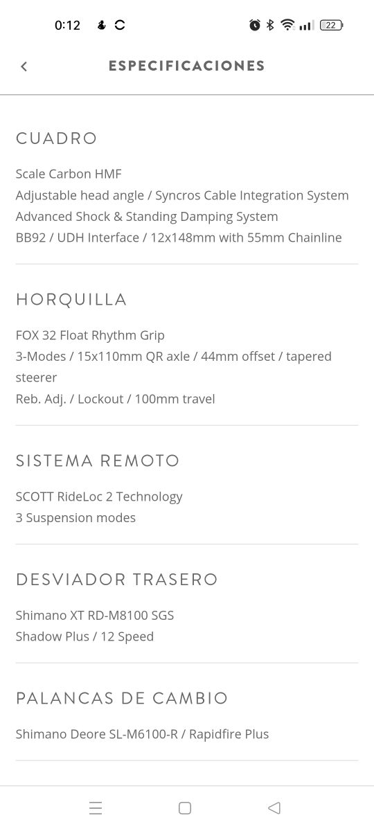 Bicicleta Scott Contessa 910 S