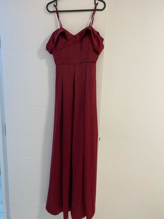 Elegante vestido fiesta/boda rojo