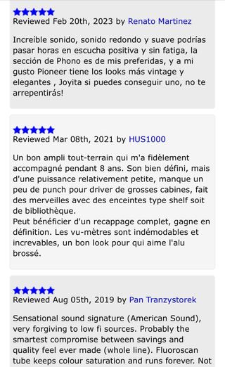 Amplificador Vintage Pioneer SA-508 Plata