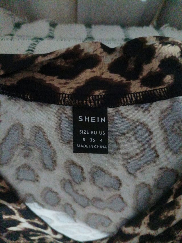 Vestido Leopardo y Negro Talla S