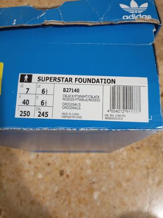 Zapatillas Adidas Superstar Negras