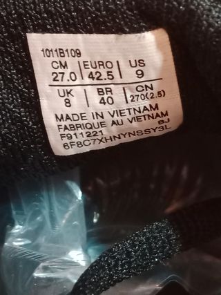 Zapatillas Asics Hombre Talla 42.5/nuevas sin caja