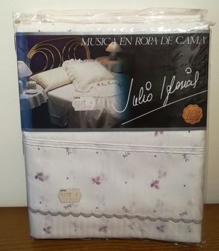 [ Julio Iglesias ] Juego sábanas Bon Drap.