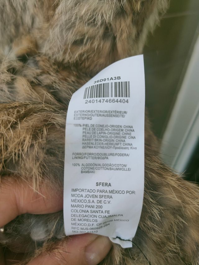 Capa Sfera Piel Talla M