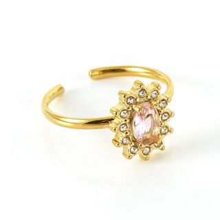 Anillo “ Girasol Rosa” ajustable 