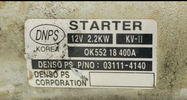 Motor de Arranque DNPS 12V 2.2KW KV-II