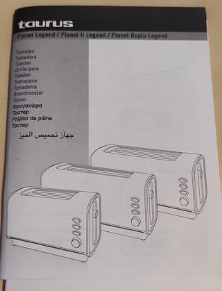 Tostador Taurus Planet Legend 900W