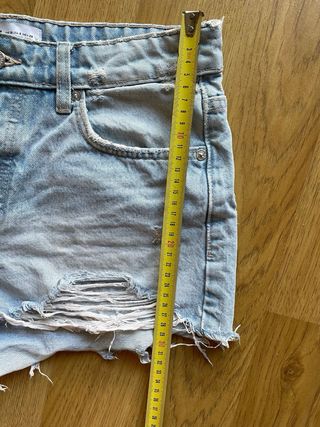 Shorts Zara rotos Desgastados deshilachados T.38