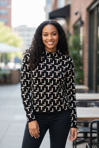 Maglia invernale fantasia geometrica