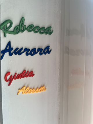 Toppa con nome ricamato personalizzato 3D 