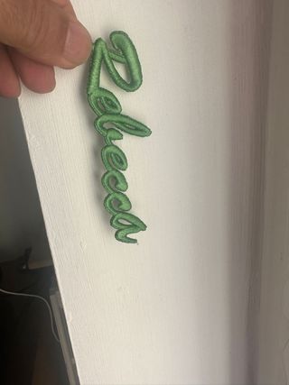 Toppa con nome ricamato personalizzato 3D 
