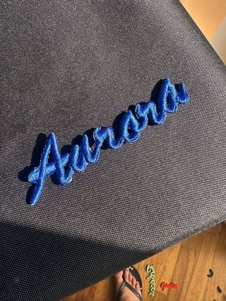 Toppa con nome ricamato personalizzato 3D 