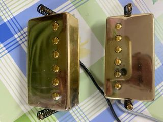 Pastillas Guitarra Larry Carlton H7 Doradas nuevas