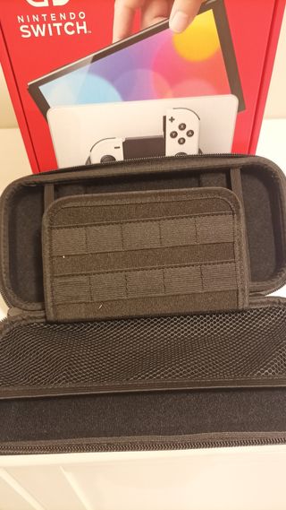 Funda protectora Nintendo switch oled blanca nueva
