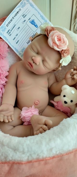Bebé Reborn Silicona 44 cm