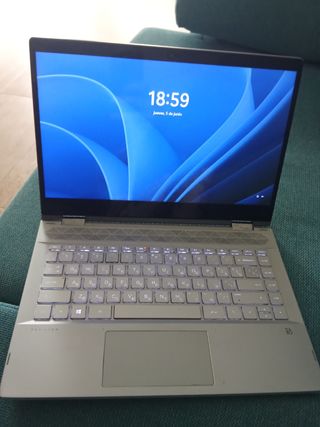 HP x360 Portátil Plata Pantalla Táctil