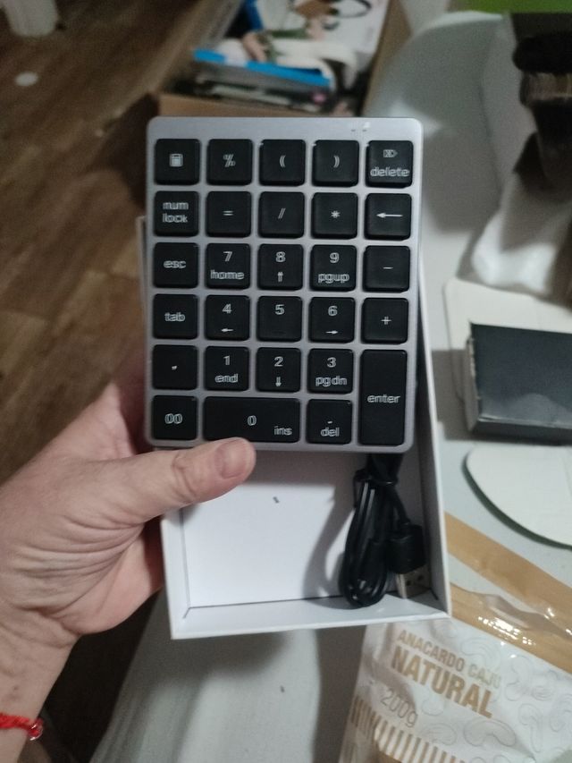 Teclado Numérico USB Plateado