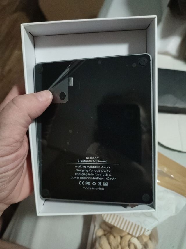 Teclado Numérico USB Plateado