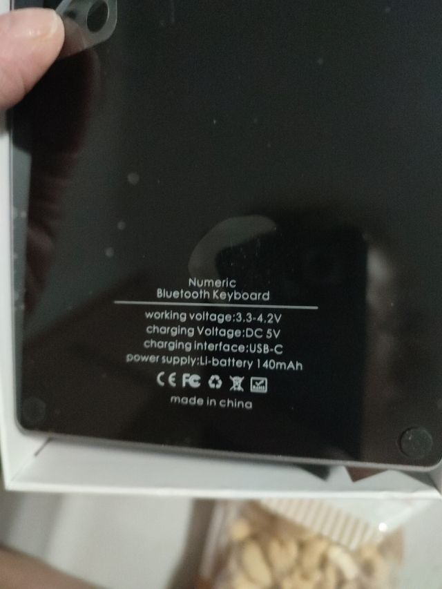 Teclado Numérico USB Plateado