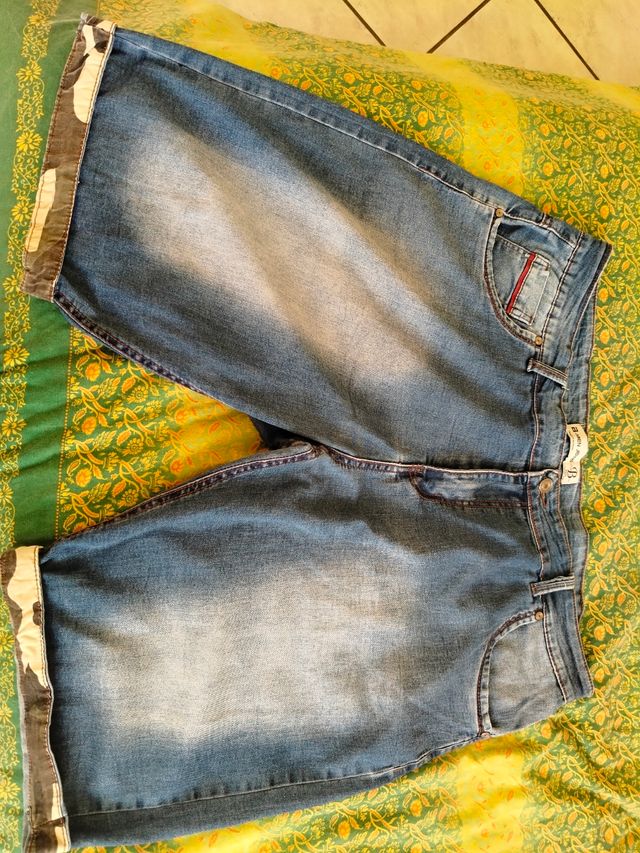 Jeans corti uomo denim