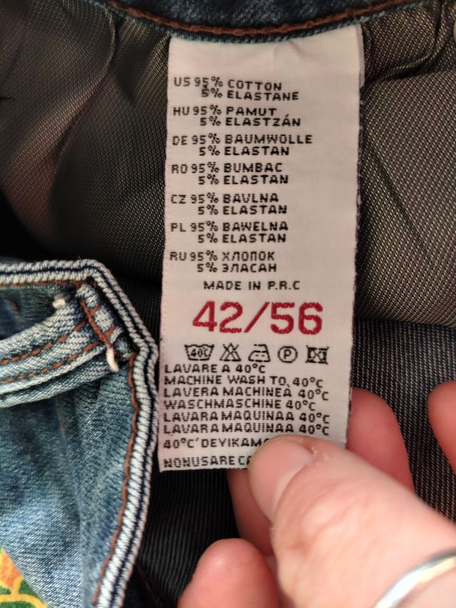 Jeans corti uomo denim