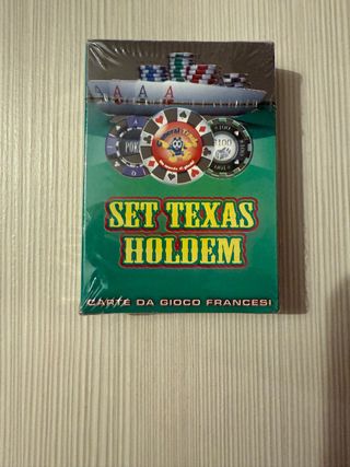 Set Carte da Gioco Poker Texas Hold'em nuove