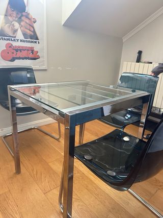 Mesa cristal extensible