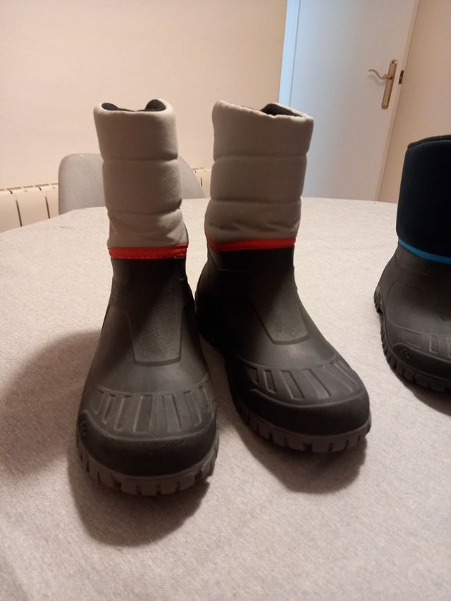 Botas de Nieve Quechua Beige y Negras