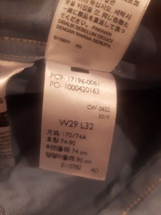 Pantalon Chino Levis Azul W29 L32