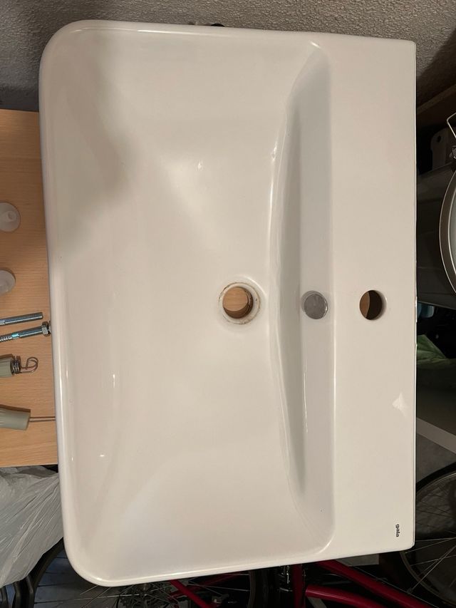 Lavabo Gala Blanco Porcelana medidas: 65x45 cm