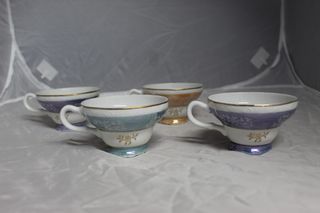 Tazas de té vintage de porcelana (Set de 4)