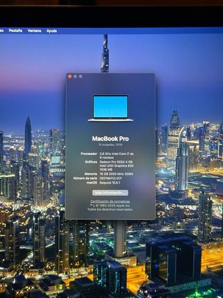 MacBook Pro 16 2019 Plata
