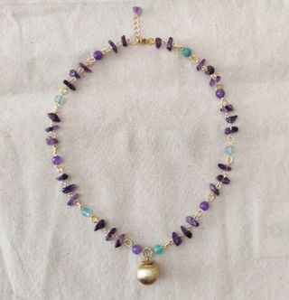 Collana Ametista e Oro