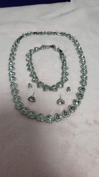 Joyería Swarovski Corazón Plata