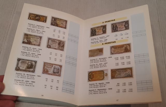 Catálogo Guía Monedas y Billetes Españoles 1983-84