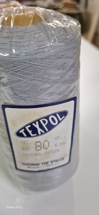 Gomitoli di poliestere Texpol 80 stock di 5 gomito
