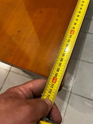 Mesa de comedor abatible de madera