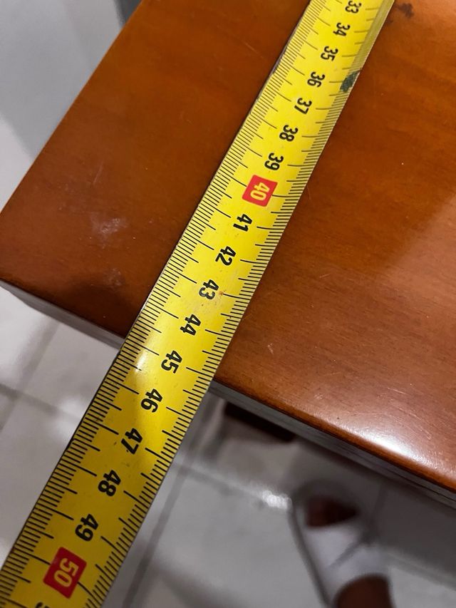 Mesa de comedor abatible de madera