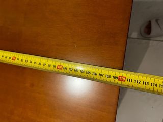 Mesa de comedor abatible de madera