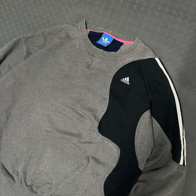 Adidas Sweatshirt Hoodie Rework Baggy Fit Vintage