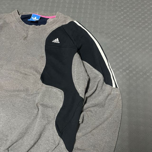 Adidas Sweatshirt Hoodie Rework Baggy Fit Vintage