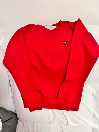 Sudadera Guess Roja Hombre