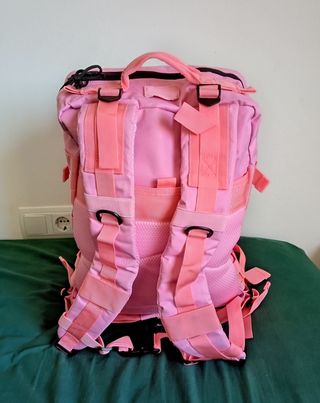 Mochila Rosa 45L Impermeable Nueva