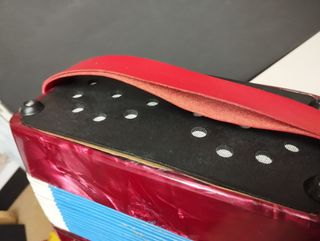 Acordeón infantil rojo