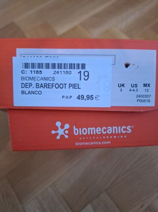 Deportivas bebé Biomecanics blancas