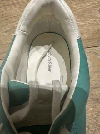 Zapatillas Calvin Klein Piel Turquesa
